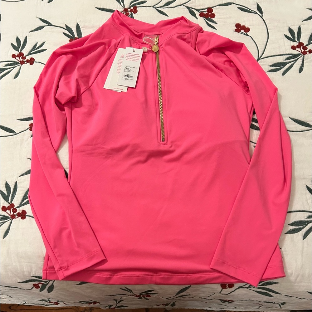 Lilly Pulitzer Nayte Rashguard Top UPF50
Hot Pink